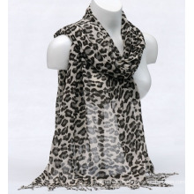 Frauen Bambus Printing Leopardspring Herbst Sommer Woven Strand Abdeckung Schal Snood Loop Schal (SW131)